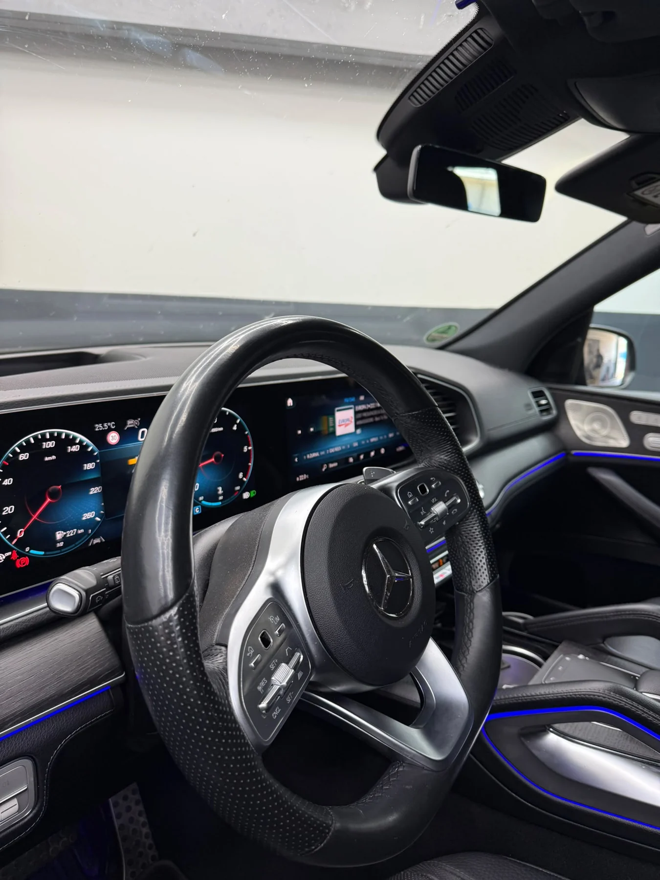 Detail interiéru Mercedes GLS 400d